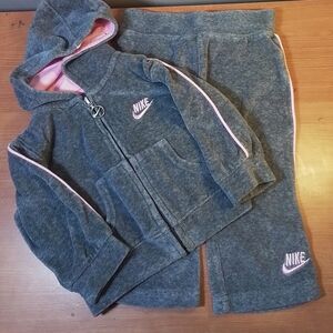Pimk and Gray Nike Jogging Suit (12M)